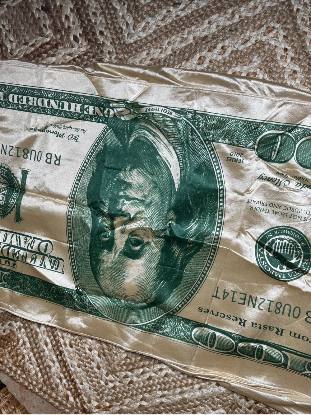 Silk-Feel Green Money costume